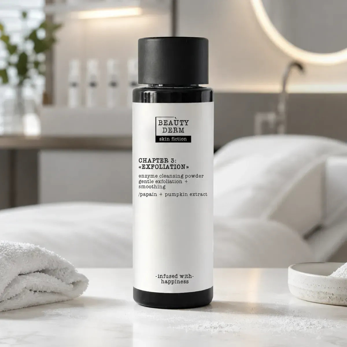Пудра ензимна для обличчя Beauty Derm Skin Fiction з папаїном та екстрактом гарбуза 50 г фото 2