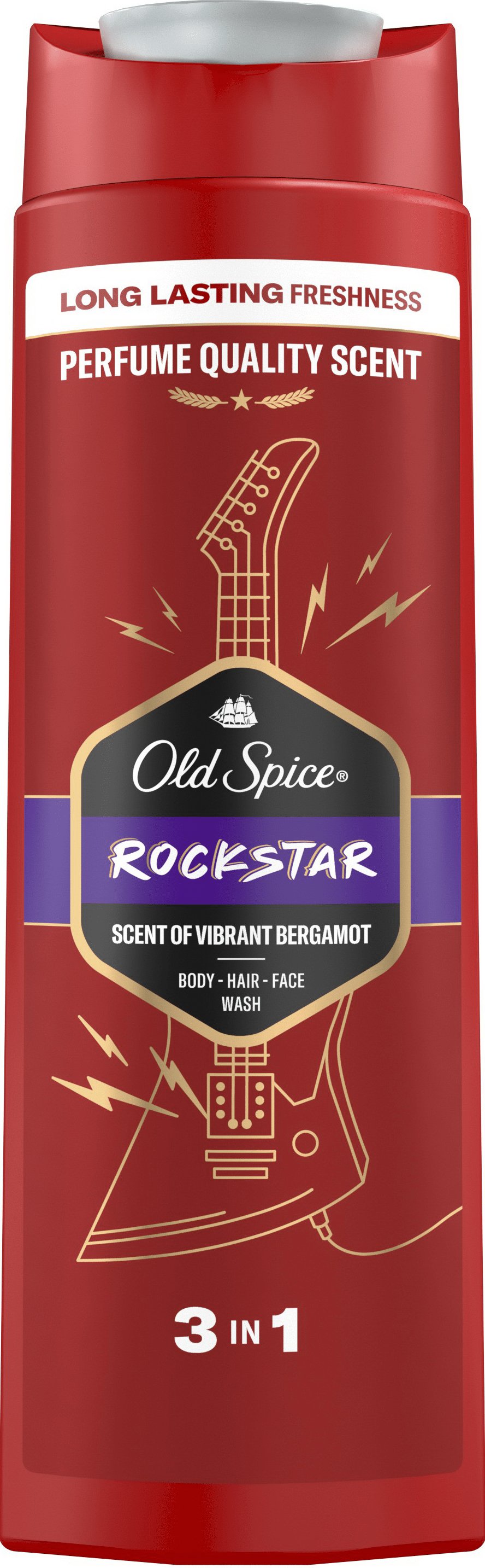Гель для душу + шампунь Old Spice 3 в 1 Rockstar 400 мл 9