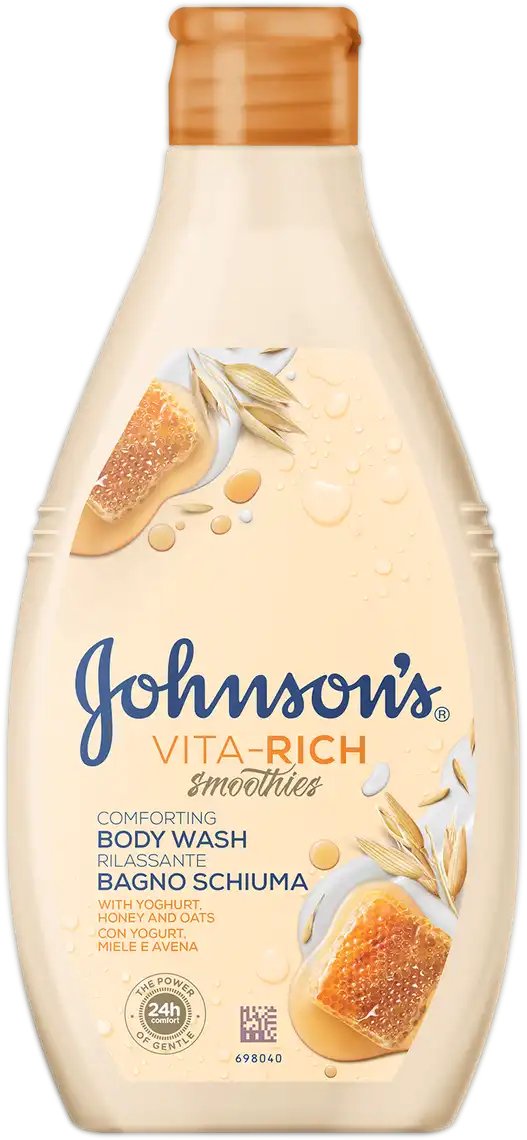 Гель для душу Johnson's Vita Rich смузі зволожуючий з йогуртом, вівсом і медом 400 мл 9