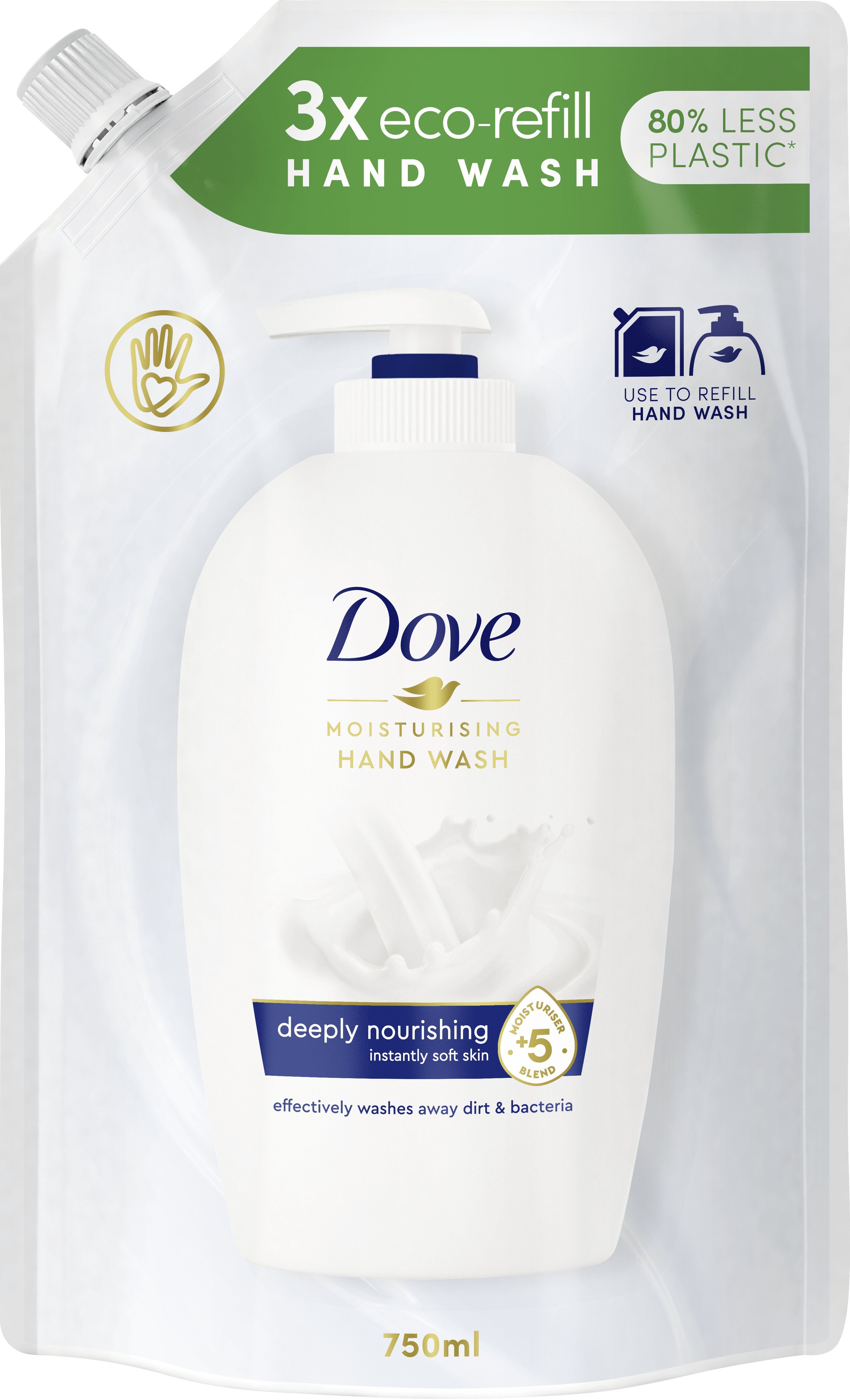 Dove рідке крем-мило Краса та догляд (дой-пак), 750мл 2