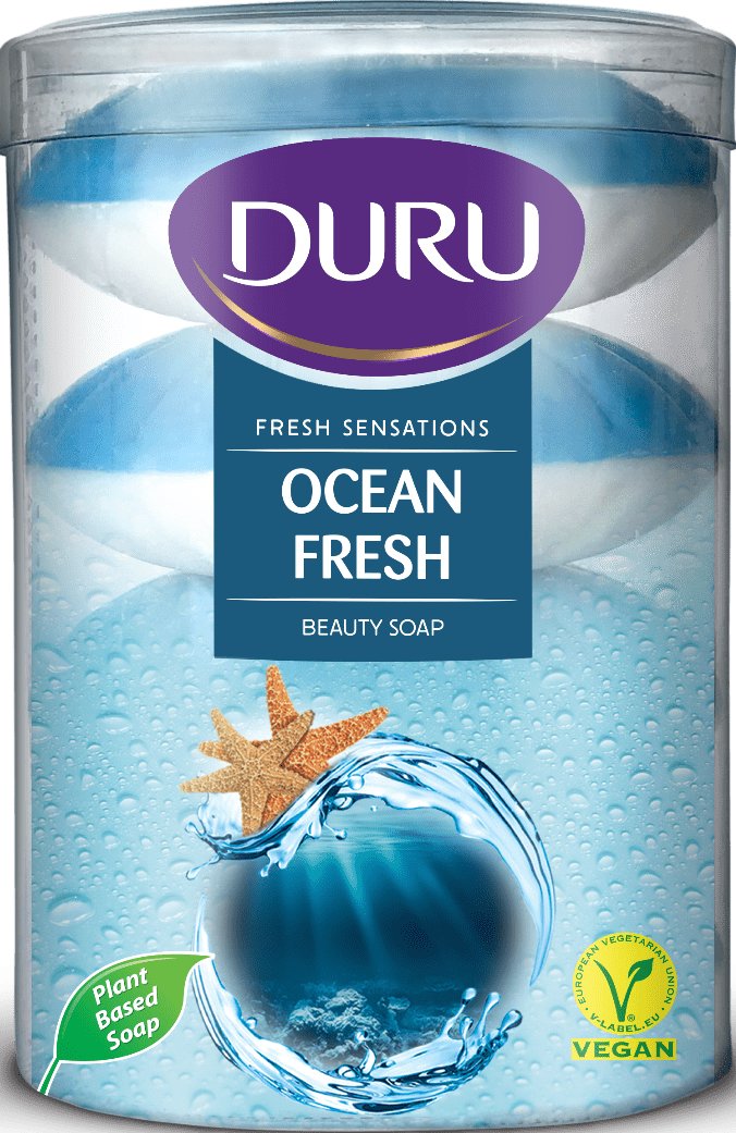 Duru крем-мыло Fresh Sensations Свежесть океана, 4*100 г