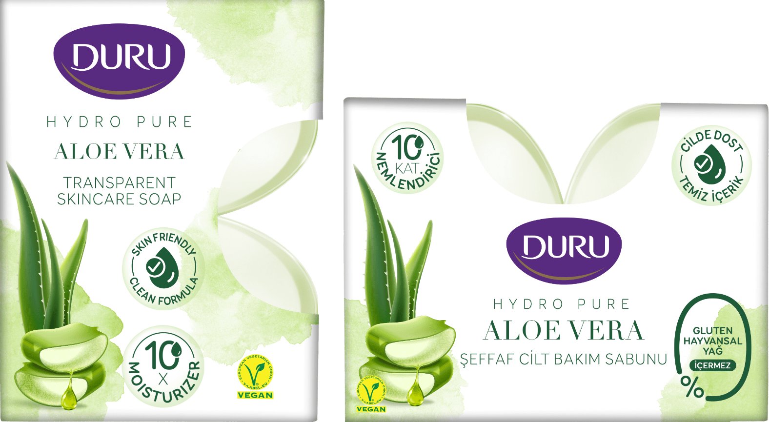 Duru мило косметичне Hydro Pure Aloe, 2*135г 3