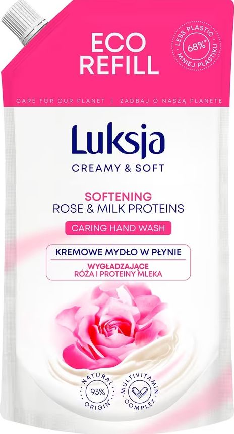Мило рідке Luksja Rose & Milk Proteins 400 мл
