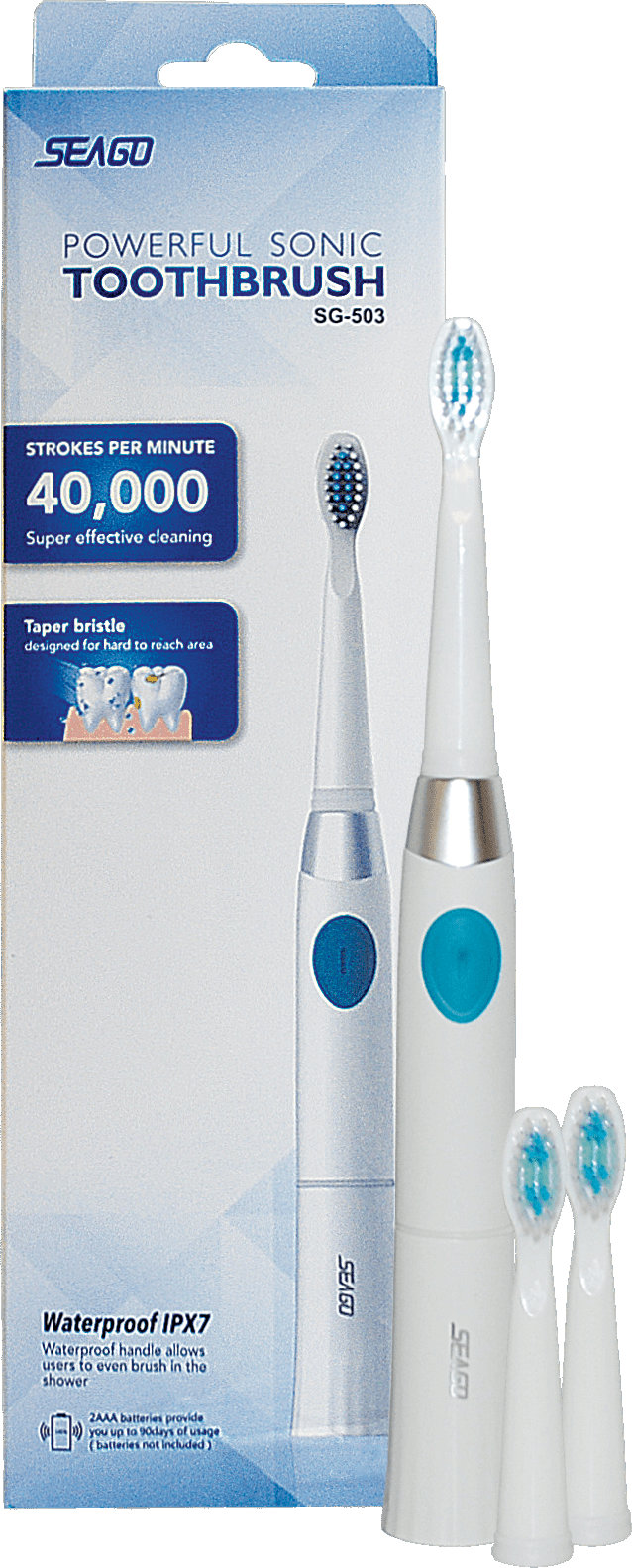Зубна щітка електрична SEAGO SG-503 батарейки 2
