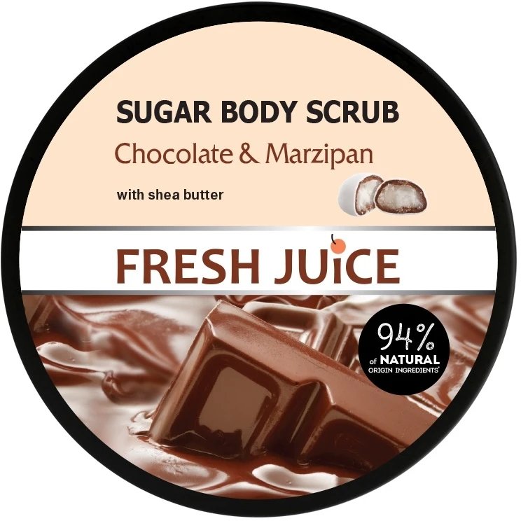 Сахарный скраб для тела Fresh Juice Chocolate & Marzipan 225 мл