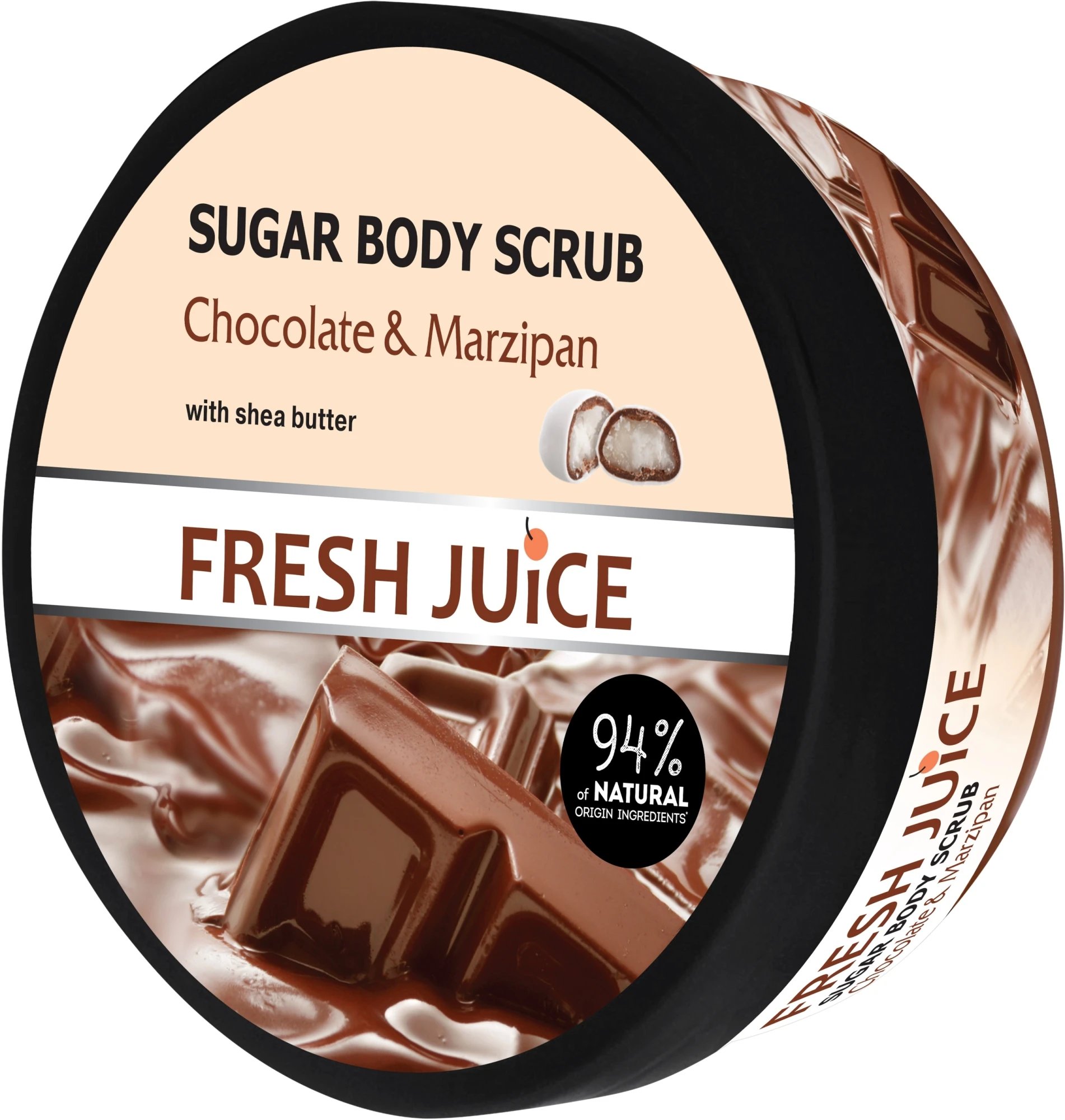 Сахарный скраб для тела Fresh Juice Chocolate & Marzipan 225 мл фото 2