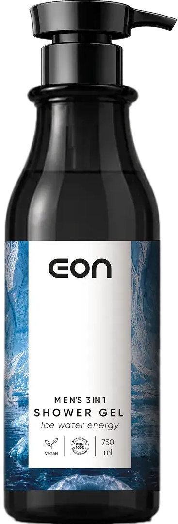 EON Чоловічий гель для душу 3 в 1 Ice water energy, 750 мл