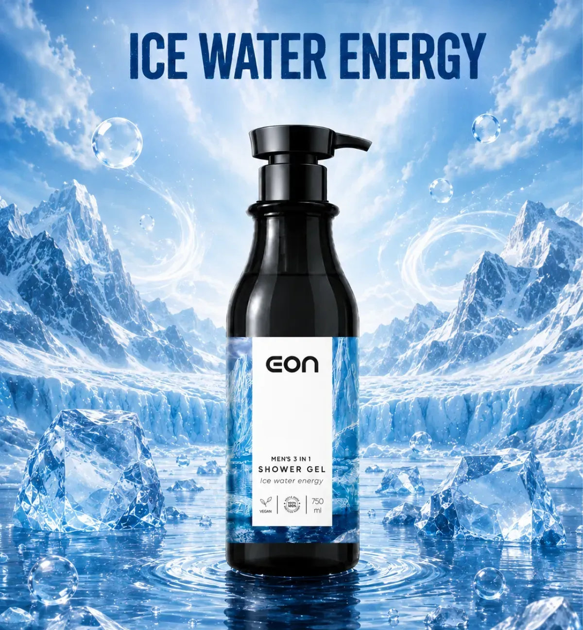Гель для душа EON 3 в 1 Ice Water Energy 750 мл фото 1
