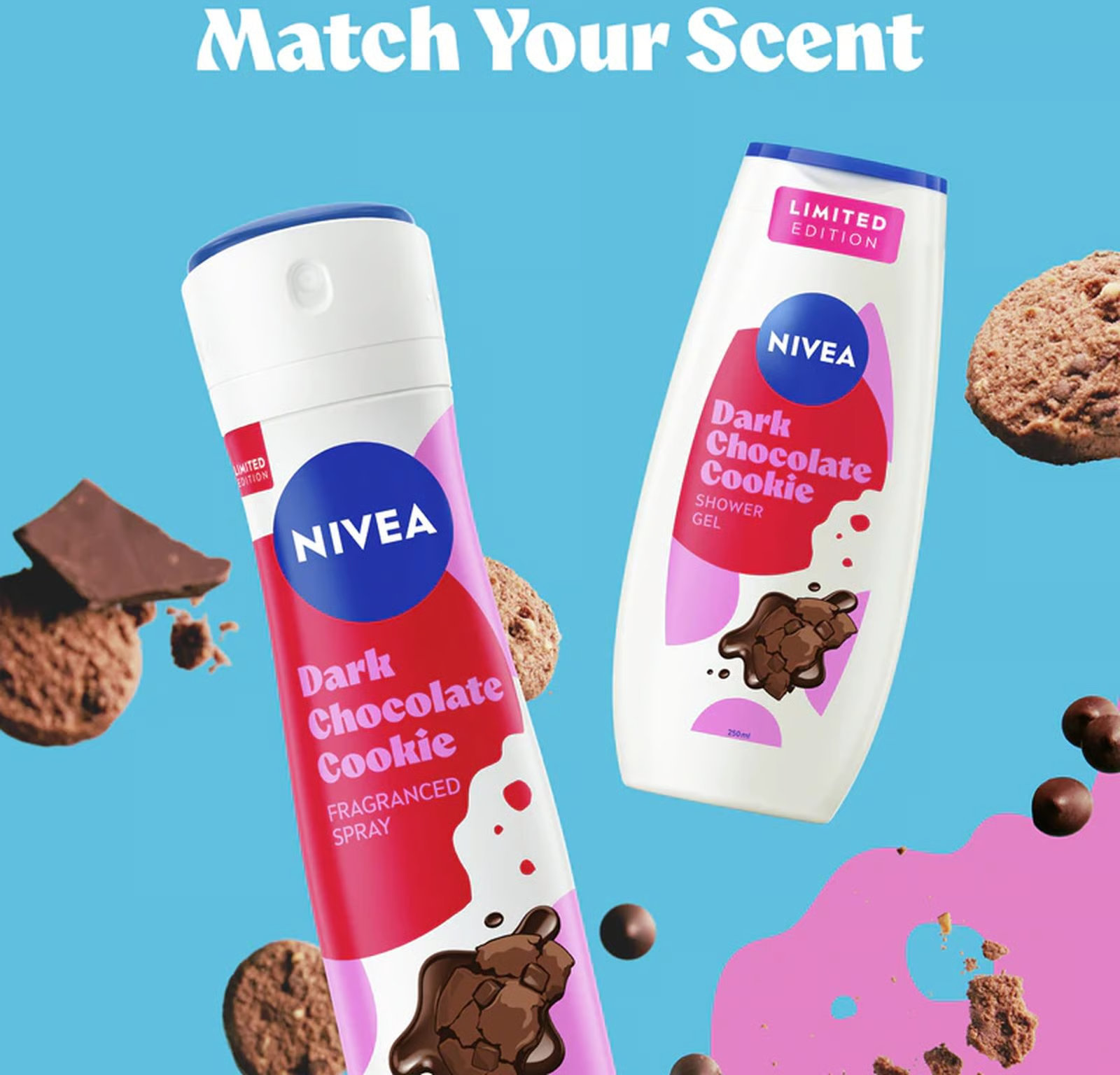Гель-крем для душу Nivea Dark Choсolate Cookie 250 мл фото 2