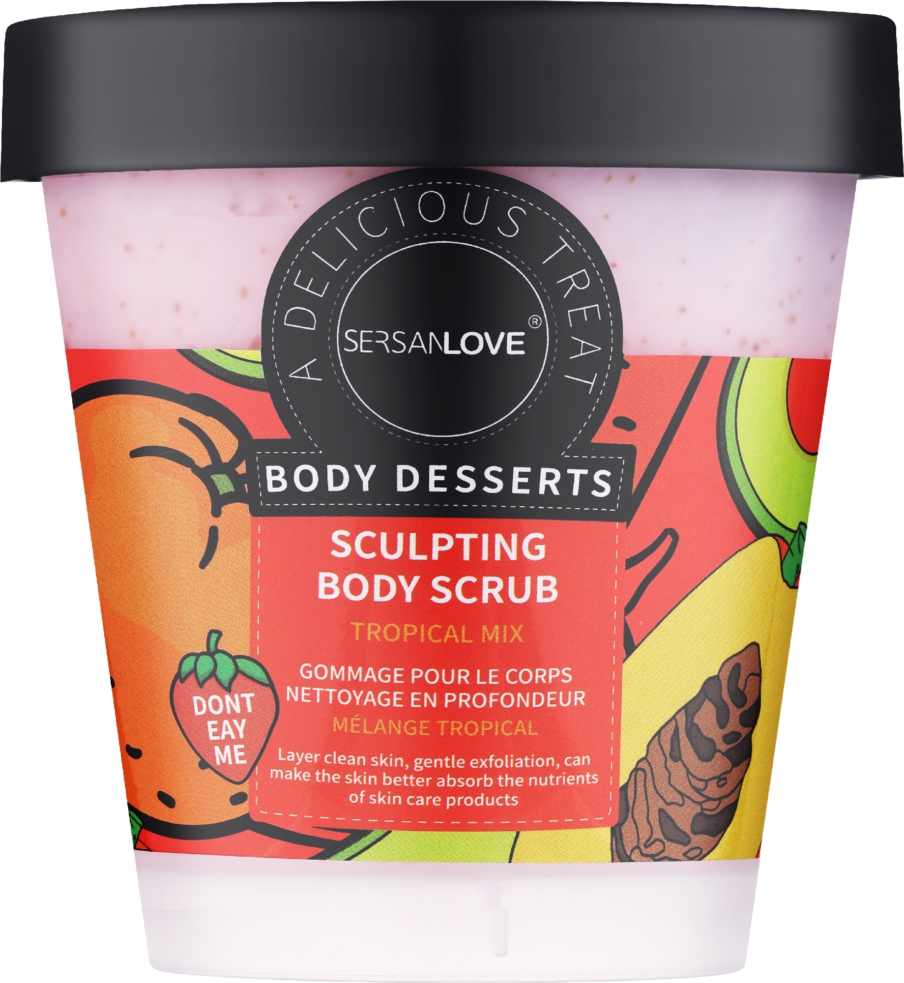 Sersanlove скраб для тіла Тропічний мікс Tropical Mix Delicious treat, 260 г 1