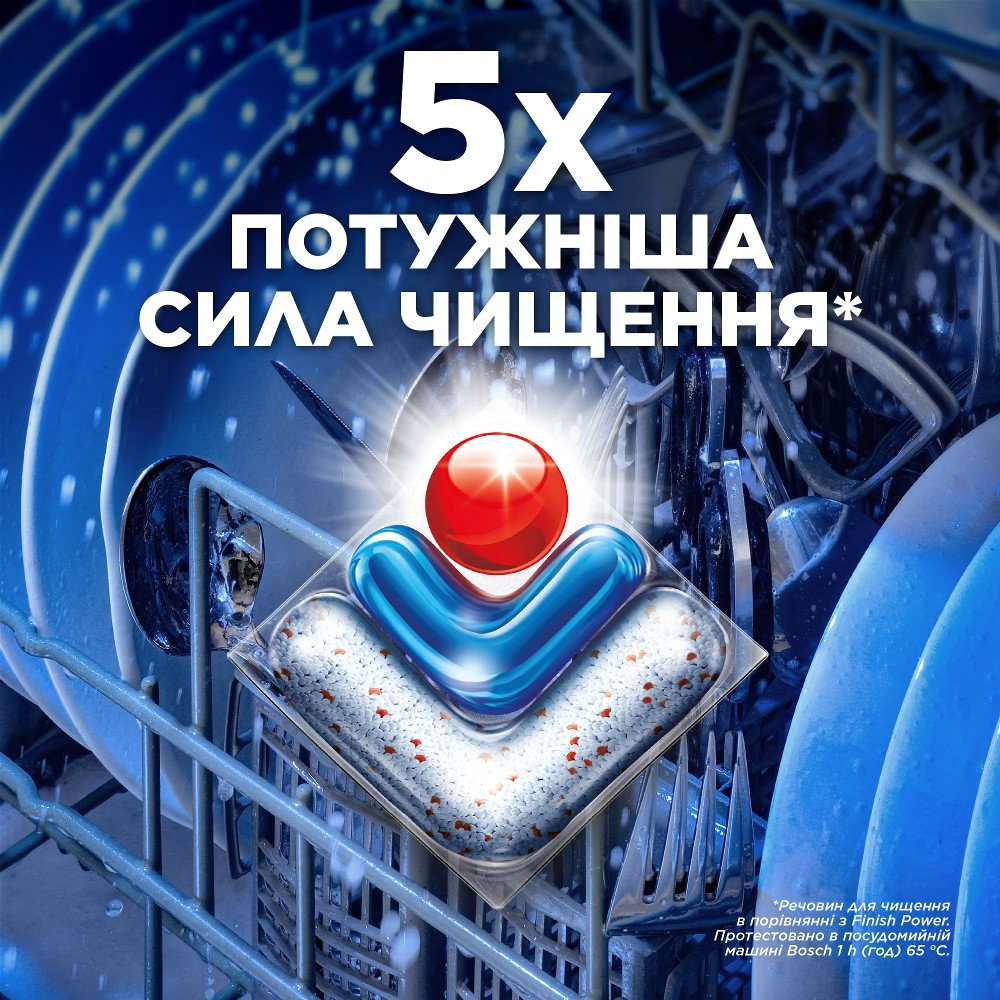 Капсули для посудомийних машин Finish Ultimate Plus сода 28 шт. фото 4