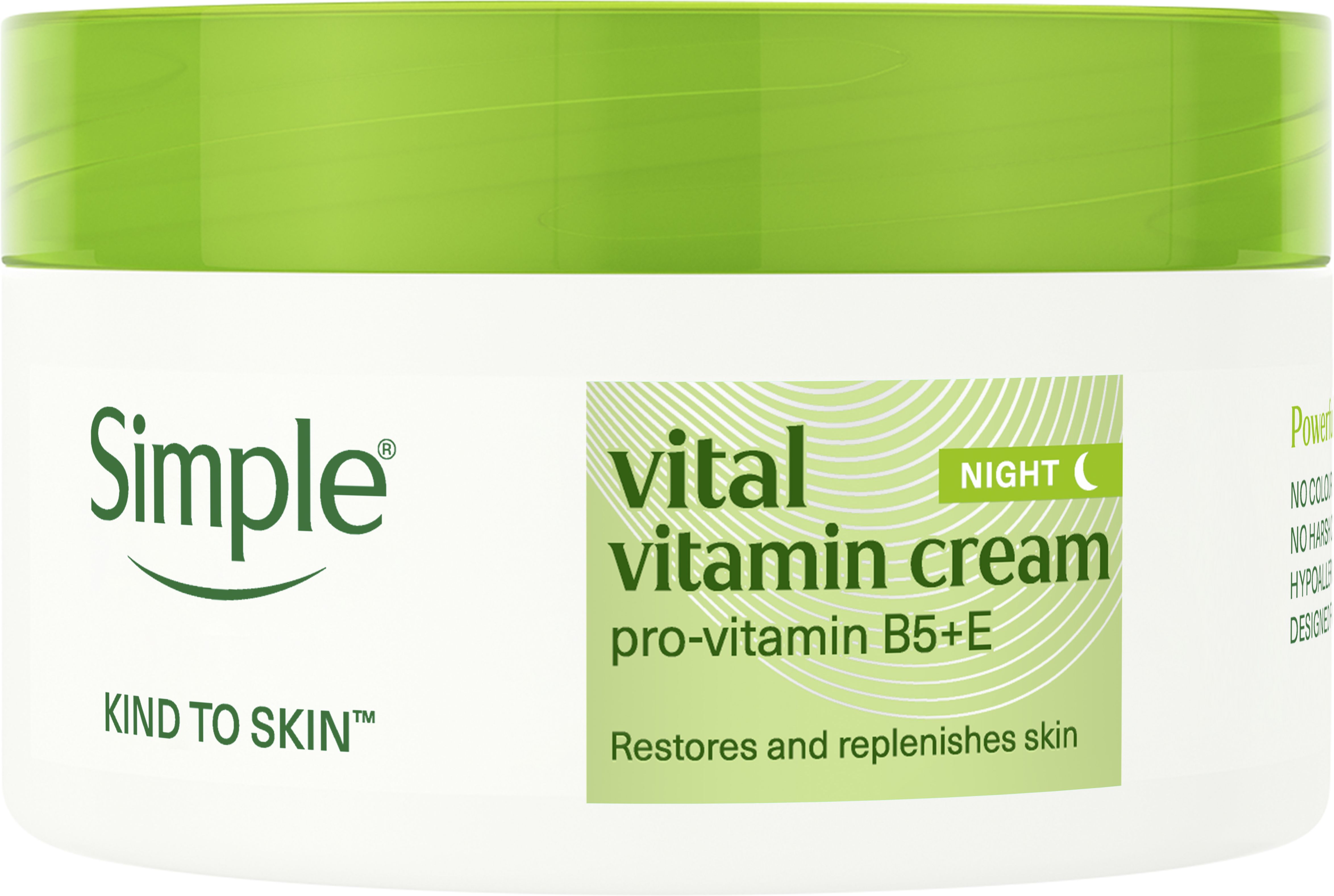 Крем для обличчя Simple Kind to Skin Vital Vitamin нічний 50 мл 1