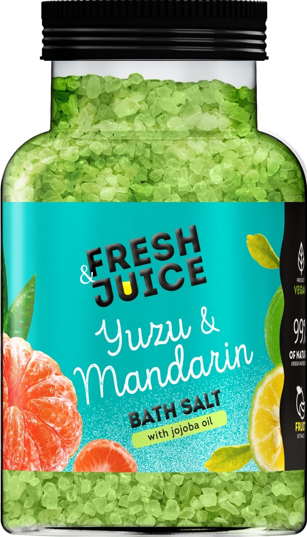 Сіль для ванн Fresh Juice Юзу та мандарин 700 г 1