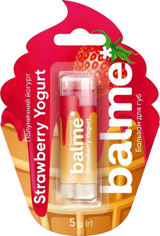 Бальзам для губ Balme Strawberry Yogurt клубничный йогурт 5 г фото 8