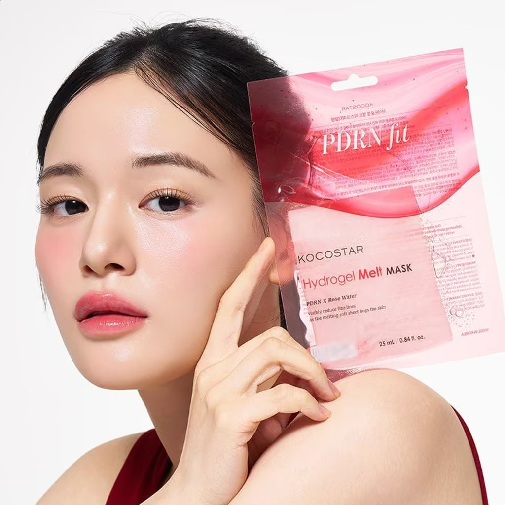 Маска гидрогелевая для лица Kocostar PDRN Fit Hydrogel Melt Mask 25 мл фото 3