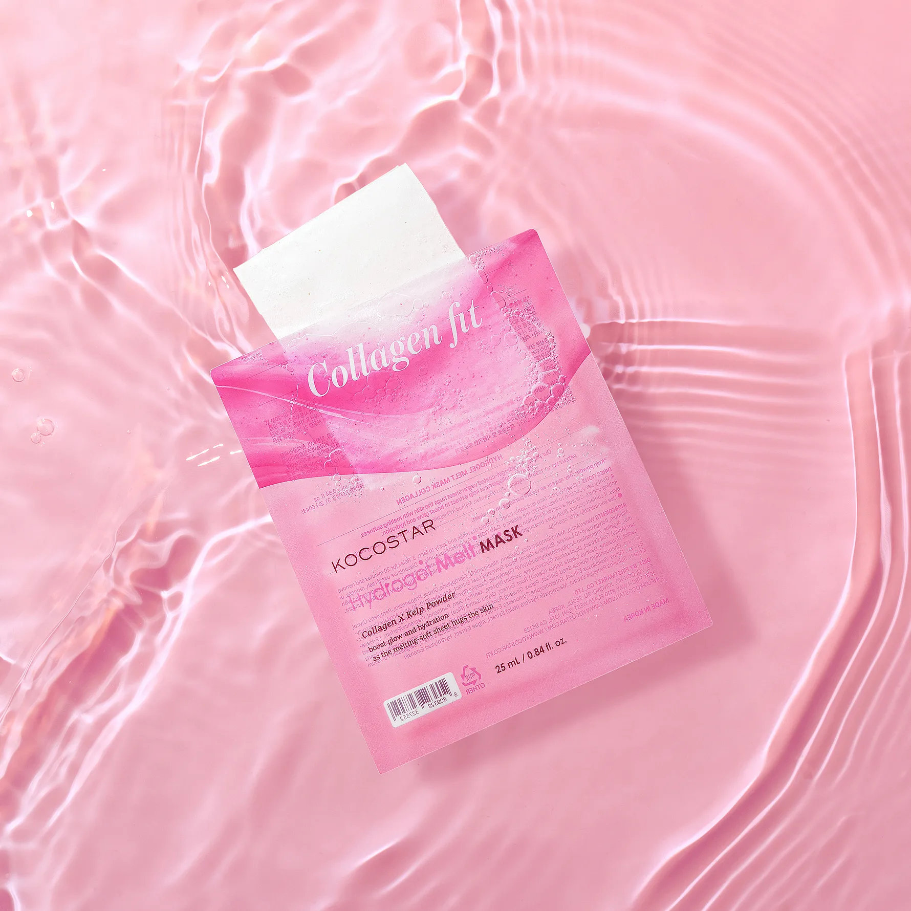 Маска гидрогелевая для лица Kocostar Fit Hydrogel Melt Mask биорастворимая с коллагеном 25 мл фото 1