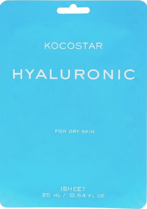 Маска тканинна для обличчя Kocostar Hyaluronic з гіалуруновою кислотою зволожувальна 25 мл