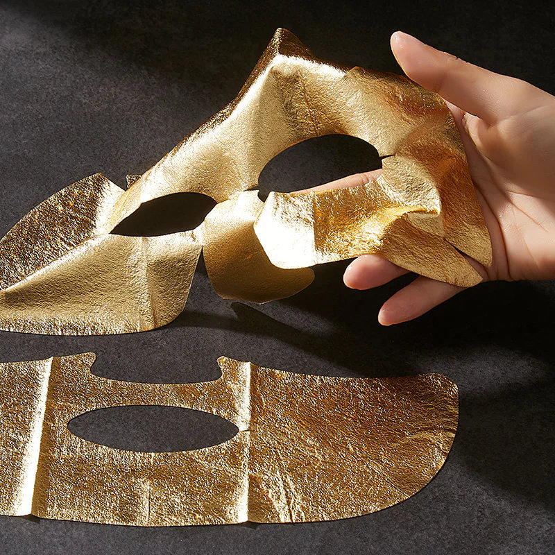 Маска тканинна для обличчя Kocostar Gold Foil Triple Layer тришарова із золотою фольгою 25 мл