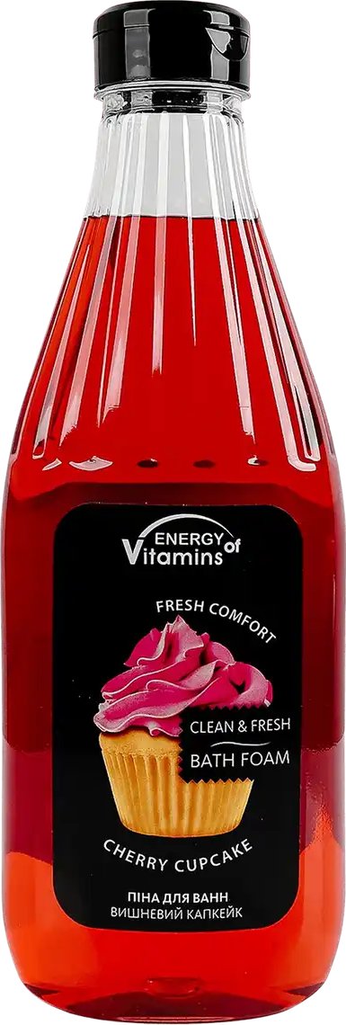 Пена для ванны Energy of Vitamins Cherry cupcake 800 мл
