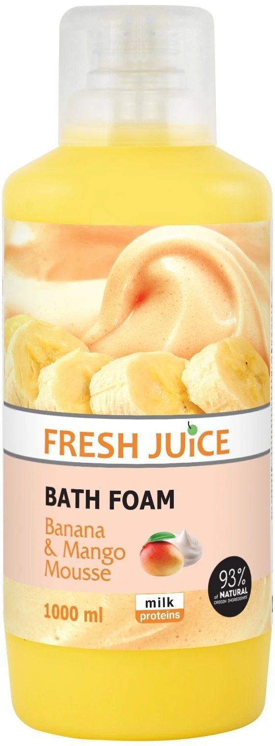 Піна для ванн Fresh Juice Banana & Mango mousse 1000 мл фото 1
