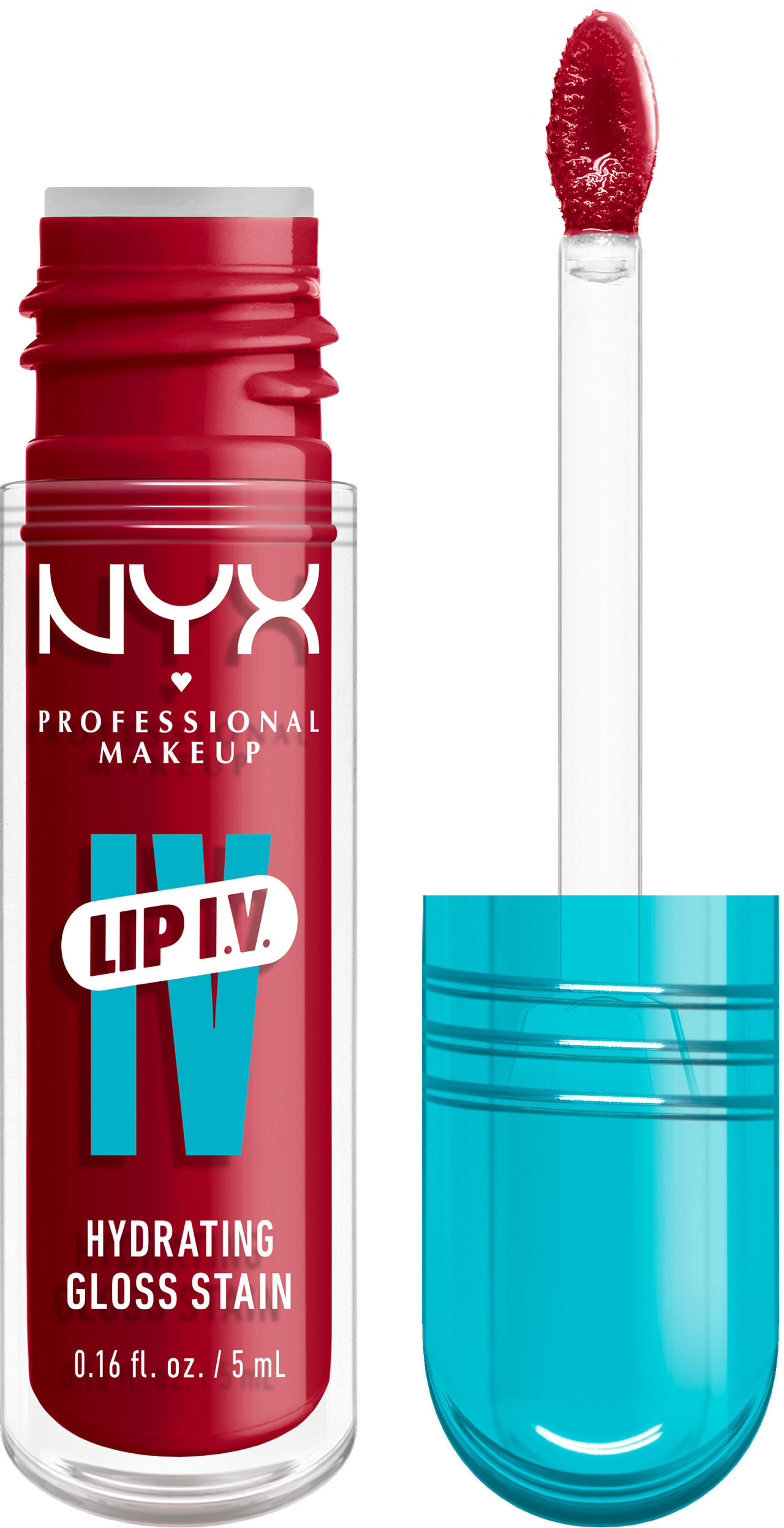 Блиск-тінт для губ NYX Professional Makeup Lip I.V. 11 Red-y.Set.Wet 5 мл фото 1