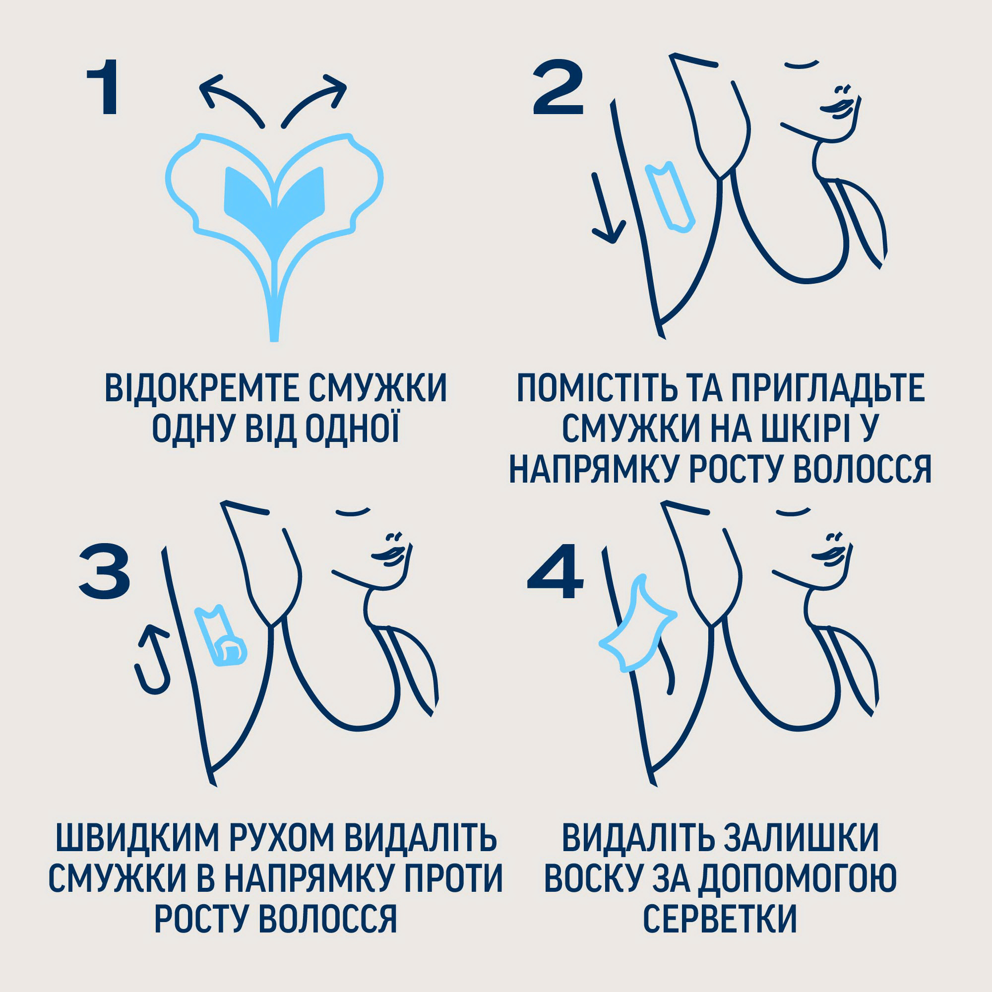 Воскові смужки для депіляції Veet Professional для чутливої шкіри лінії бікіні та області під пахвами, з олією мигдалю, 16 шт. фото 2