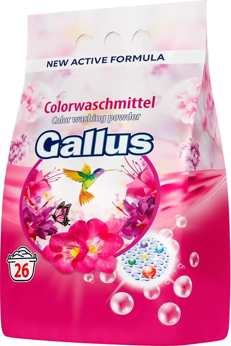 Gallus пральний порошок авт. концентрат Колор, 1.7 кг 2