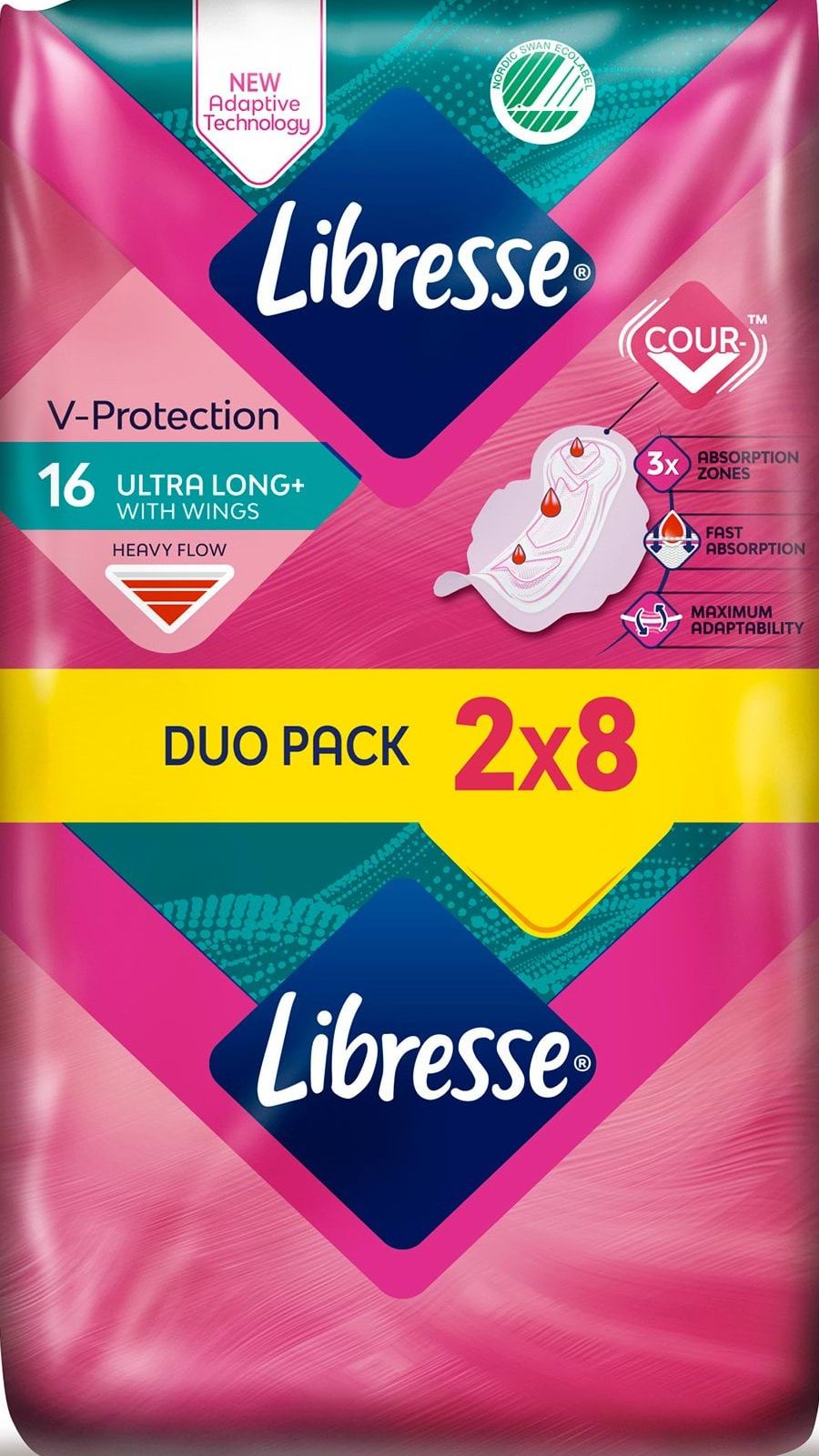 Гігієнічні прокладки Libresse Ultra Long подовжені 16 шт.