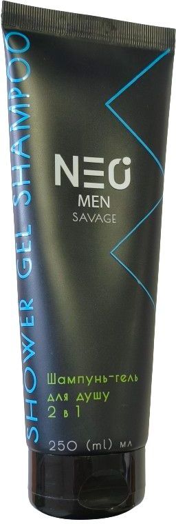 NEO MEN шампунь та гель для душу 2в 1 Savage, 250мл
