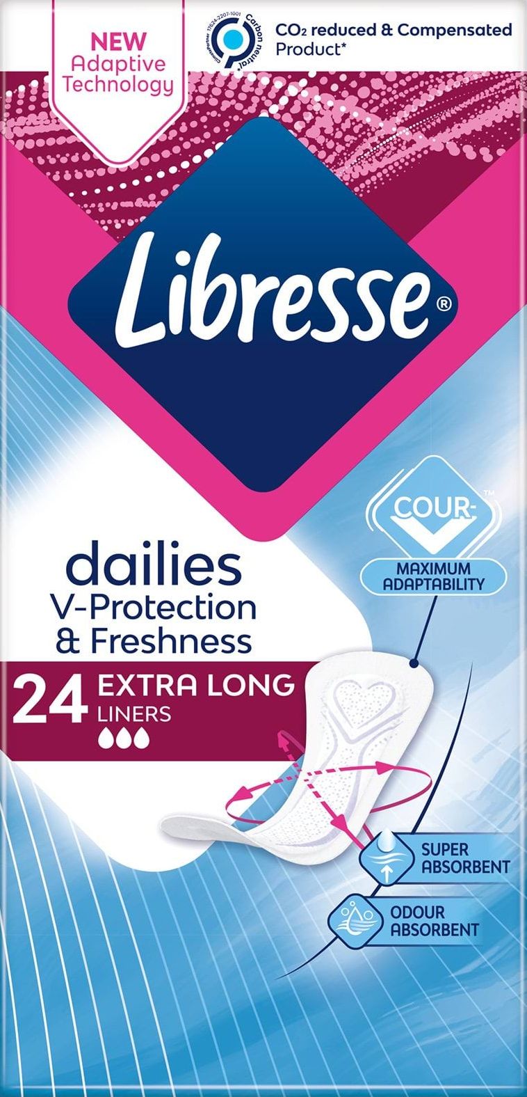 Libresse ежедневные прокладки Dailies Fresh extra long удлиненные 24 шт