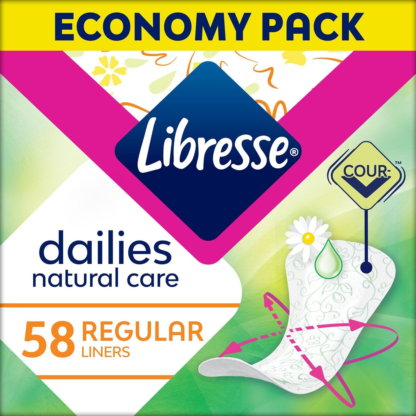 Libresse щоденні прокладки Natural care 58 шт 1