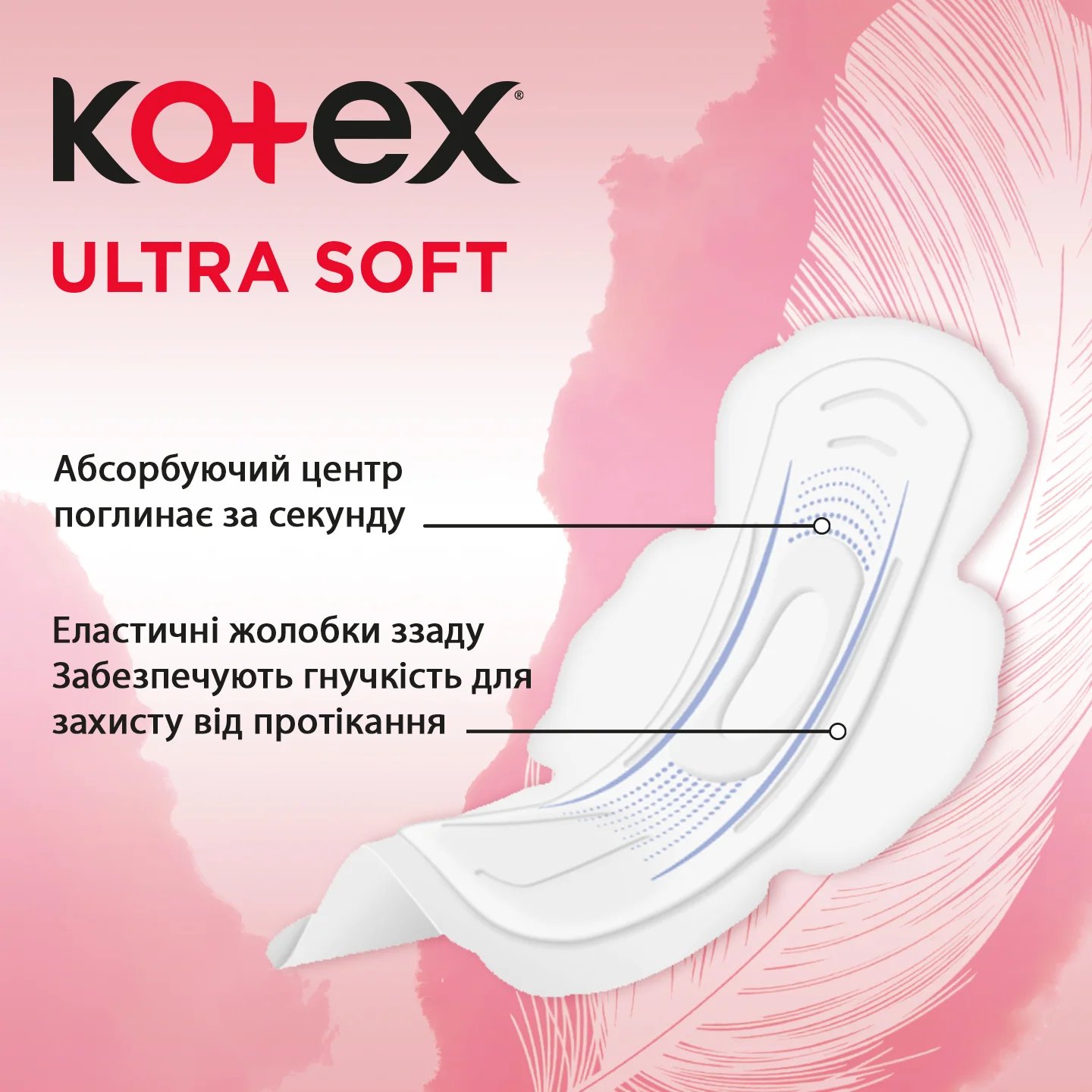 Гігієнічні прокладки Kotex Ultra Soft Normal 10 шт. фото 6