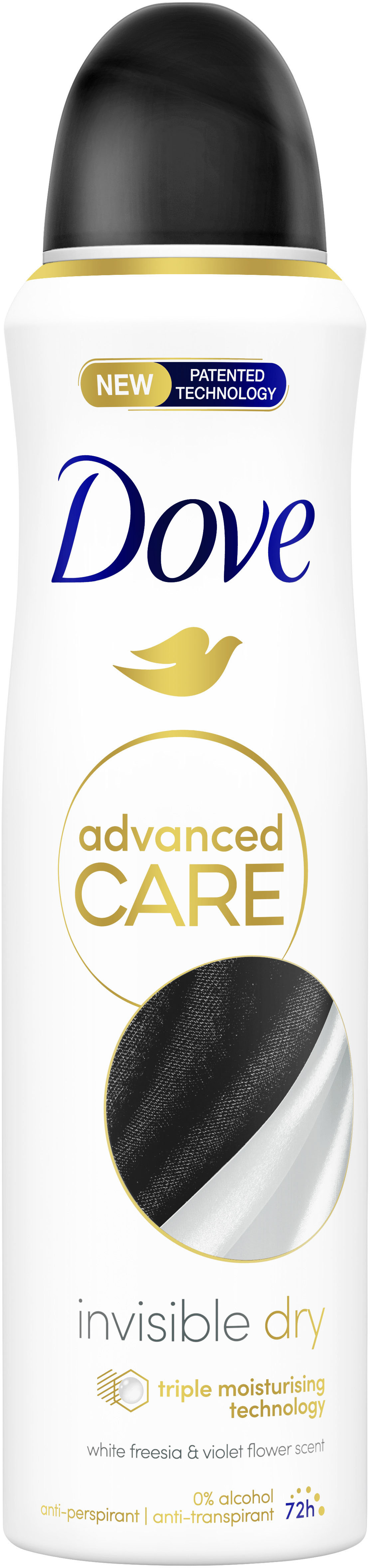 Дезодорант-антиперспірант Dove Advanced Care Invisible Dry 150 мл 1