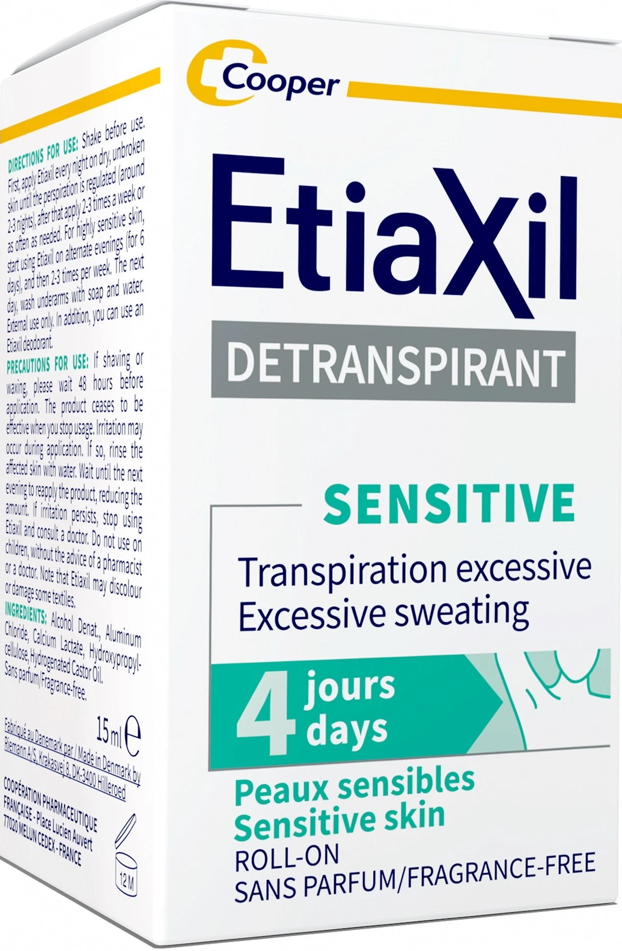 Антиперспирант Etiaxil Sensitive для чувствительной кожи, Roll-on, 15 мл, для подмышек фото 3