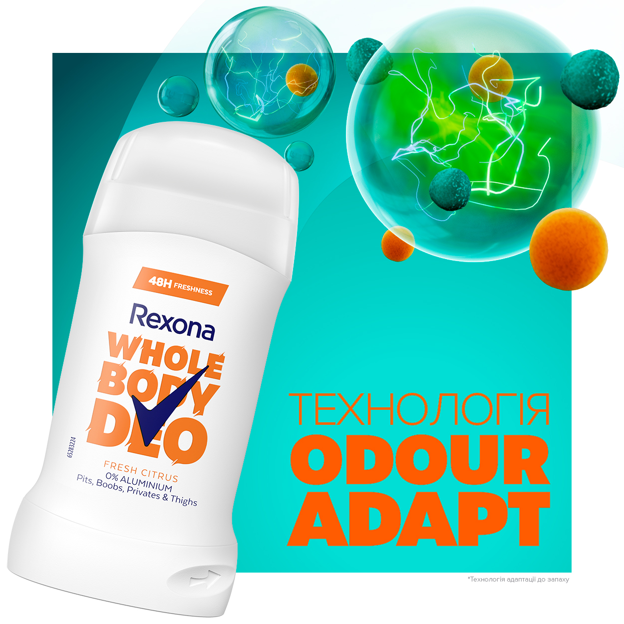 Дезодорант-стік Rexona Whole Body Fresh Citrus 50 мл фото 5