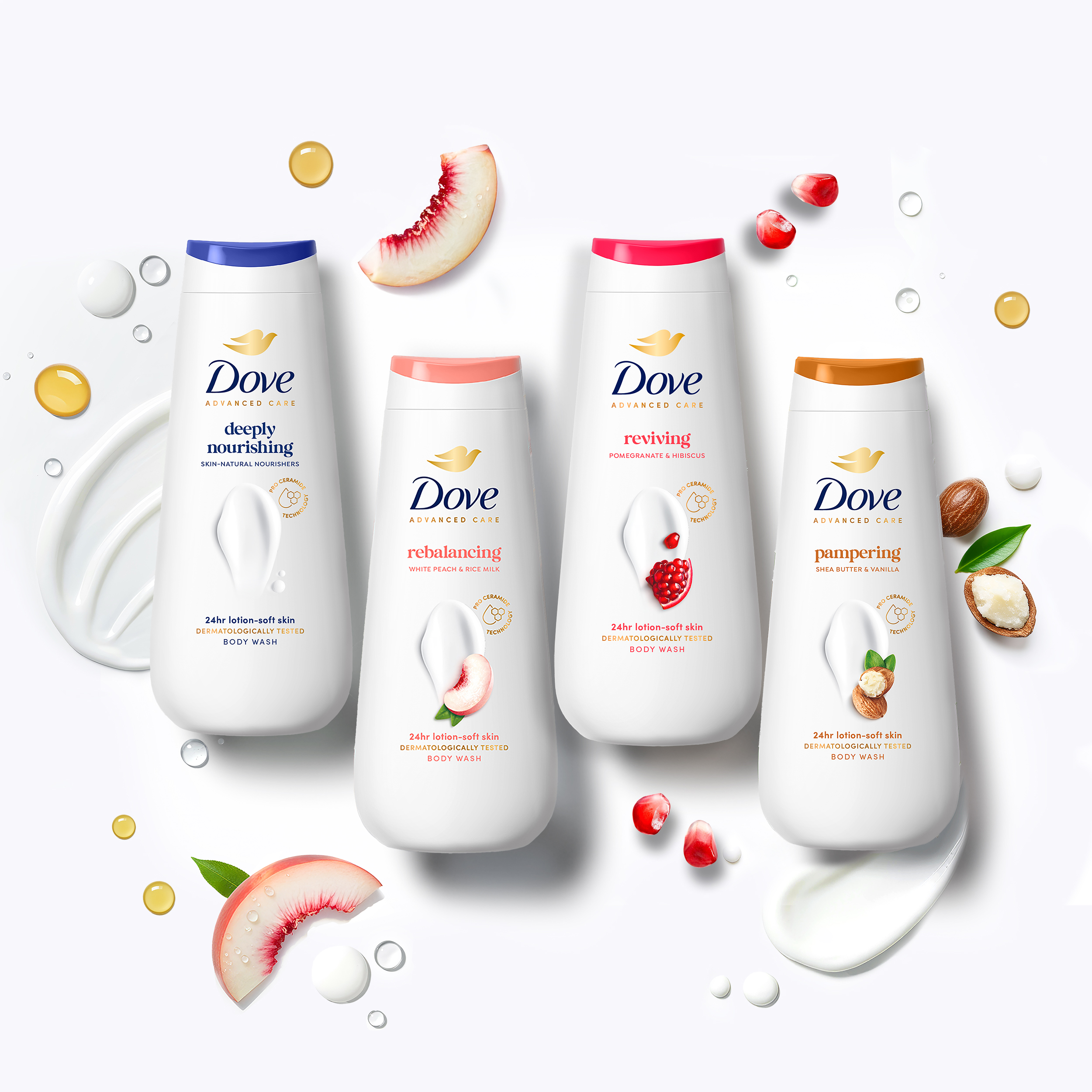 Крем-гель для душа Dove Advanced Care Пробуждение чувств 225 мл фото 2
