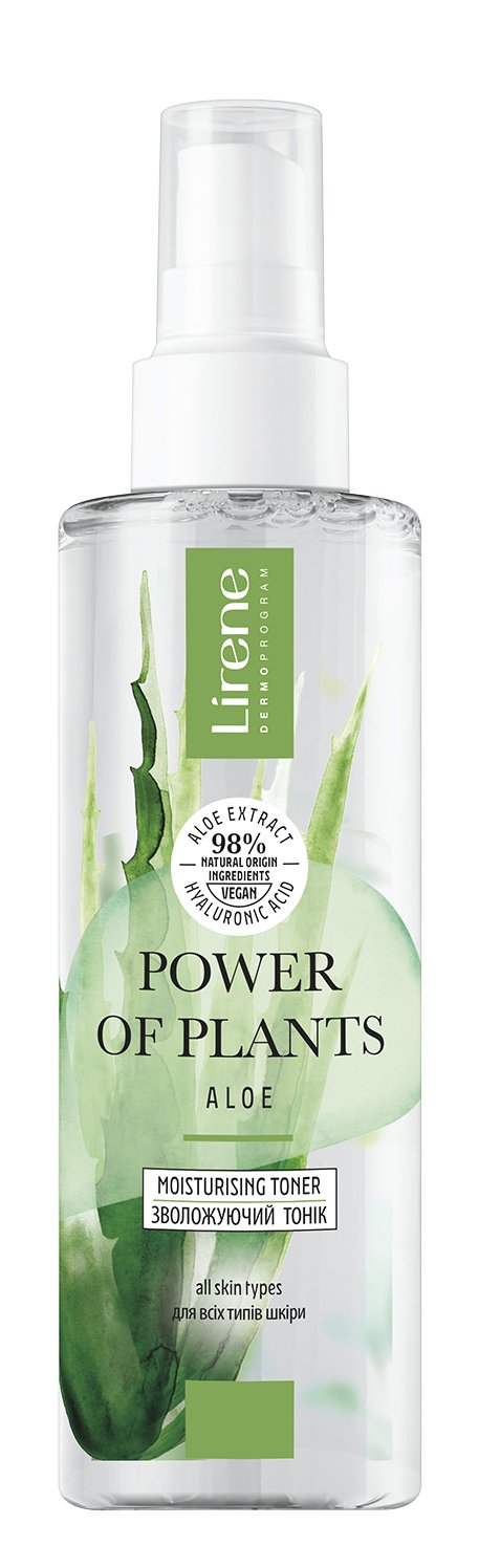 Тоник для лица Lirene Power Of Plants Moisturising Toner Aloe увлажняющий 200 мл