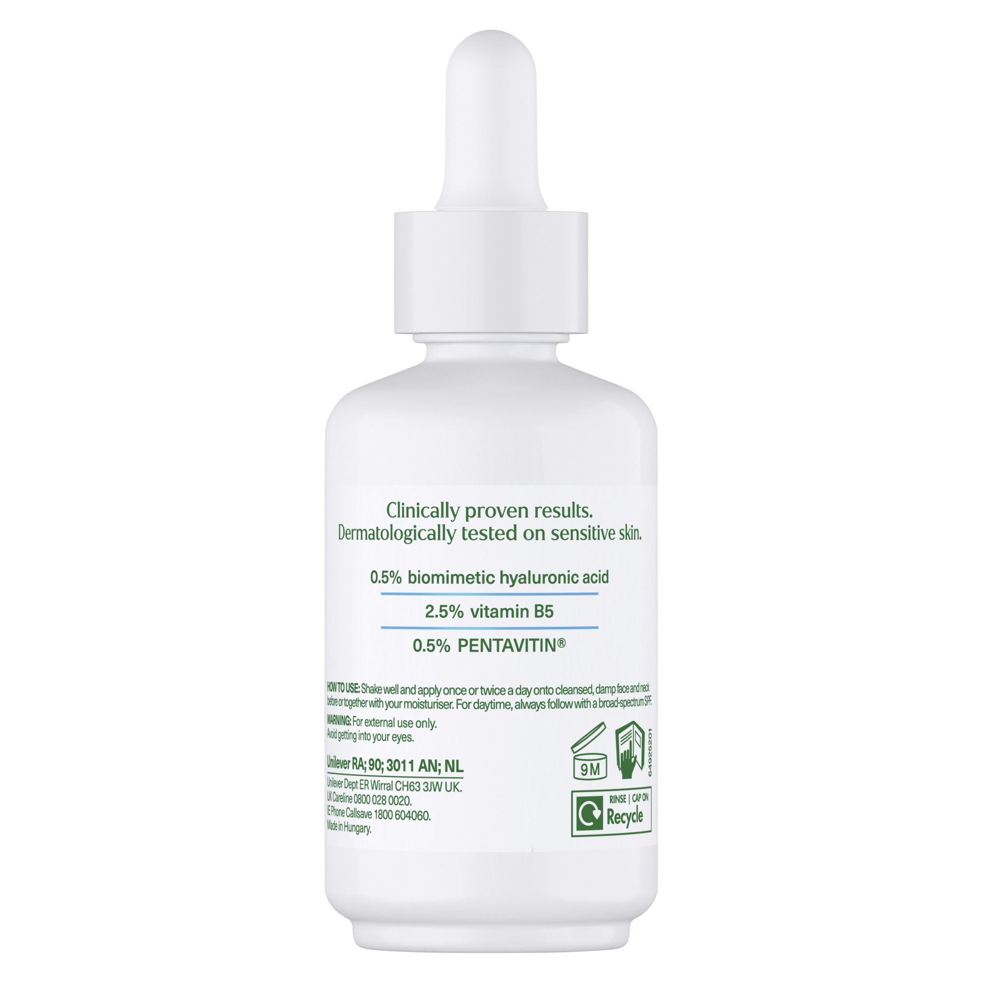 Сыворотка для лица Simple Booster Serum 3% Hyaluronic Acid + Vitamin B5, 30 мл