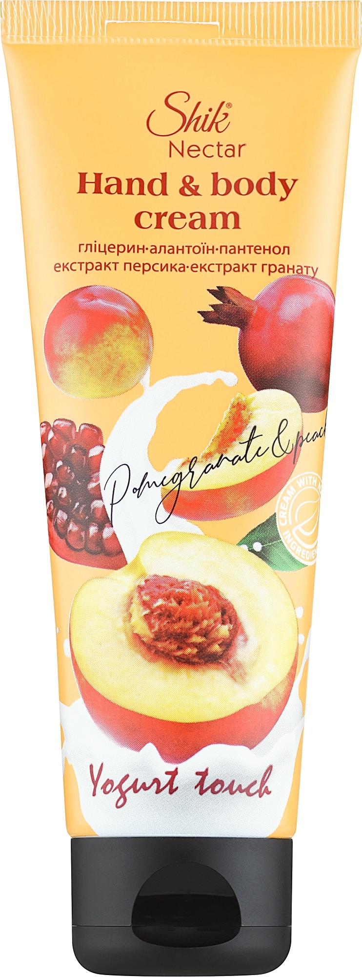 Shik крем для рук Персик та гранат Nectar Yogurt touch, 75мл 1