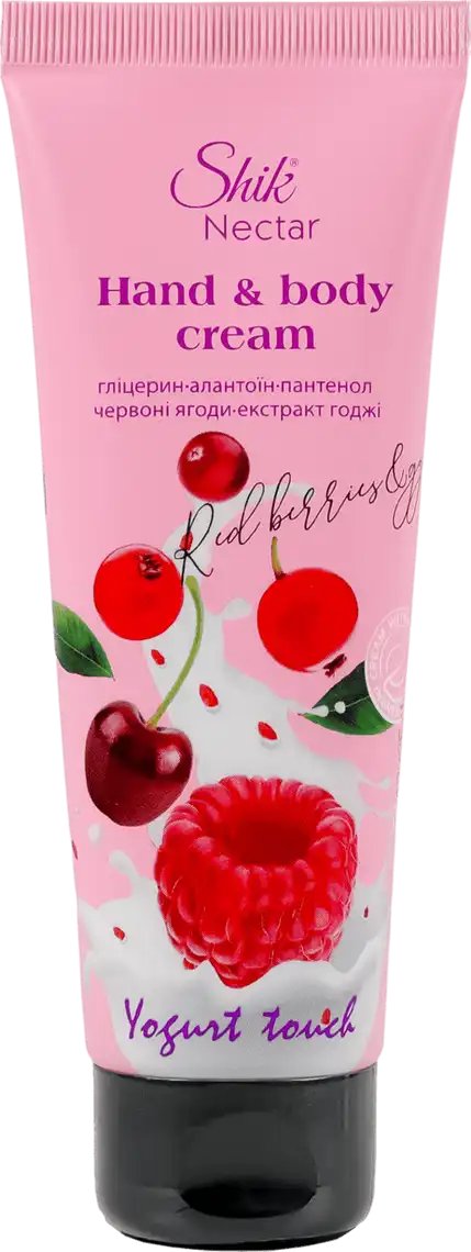 Крем для рук Shik Nectar Yogurt touch червоні ягоди та екстракт годжі 75 мл