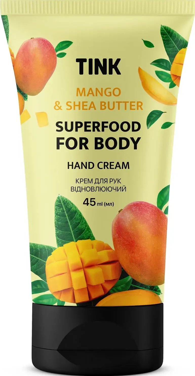 Tink крем для рук відновлюючий з екстрактом Манго Superfood for body, 45 мл 3