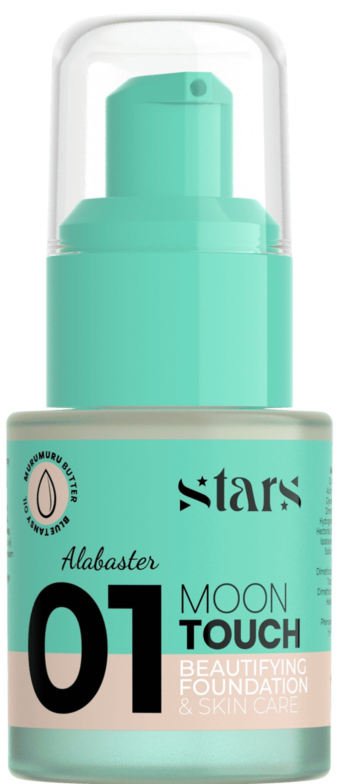 Тональний крем для обличчя Stars from the stars MOON TOUCH відтінок 01 Alabaster, 25 г 4