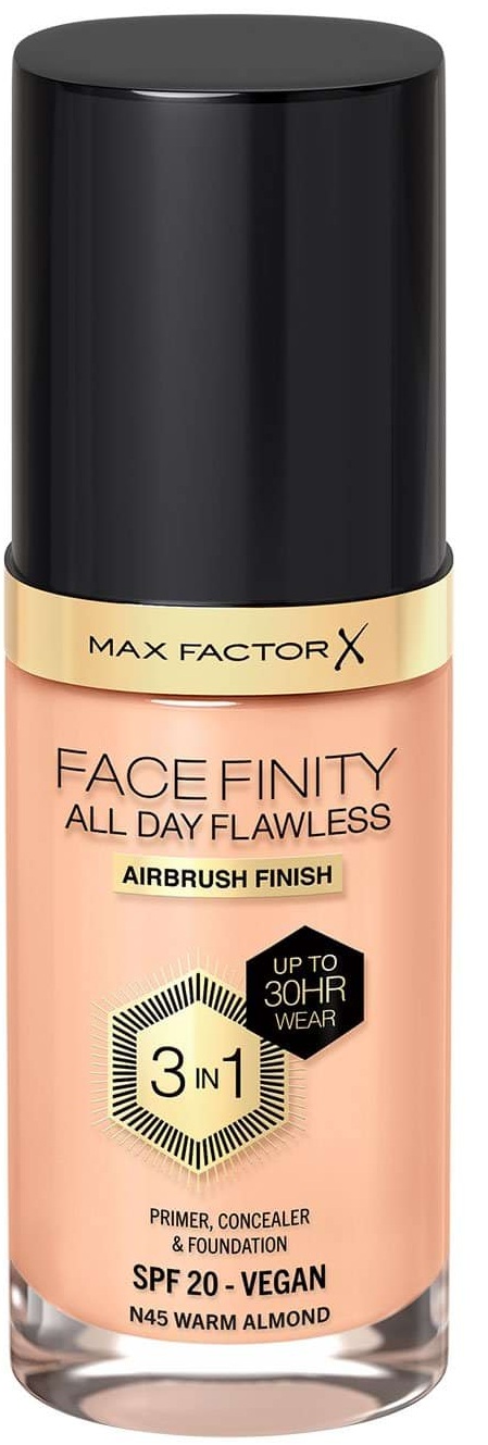 Тональний крем для обличчя Max Factor Face Finity All Day Flawless 3 до 1, №45, 30 мл фото 5
