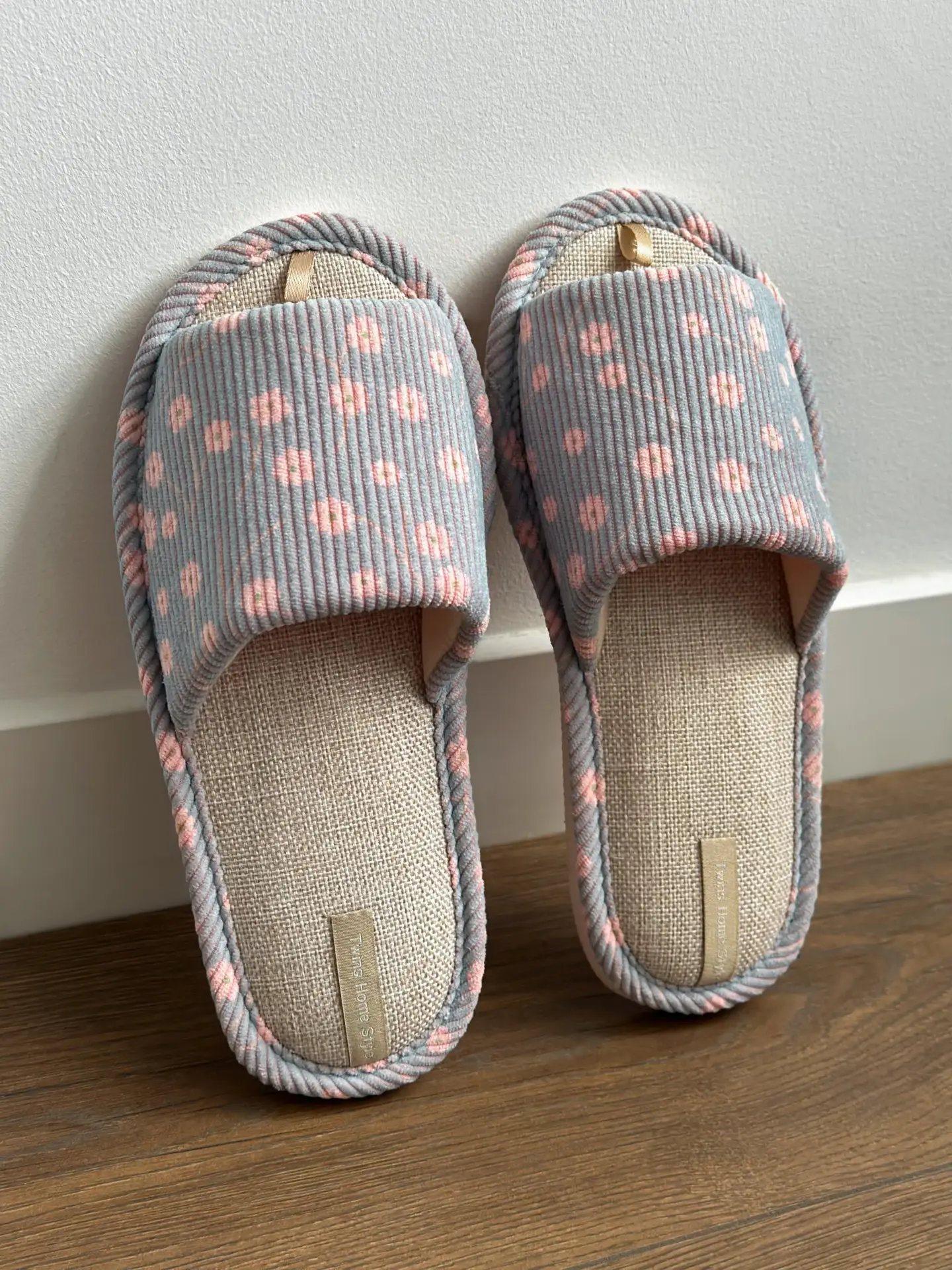 Капці домашні жіночі Twins HS-VL Spring вельвет р.36/37 блакитні фото 7