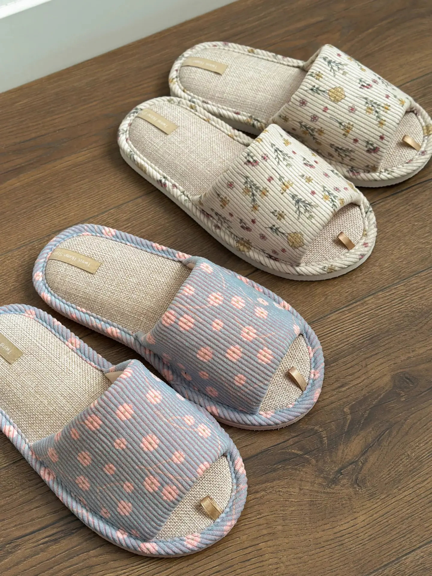 Капці домашні жіночі Twins HS-VL Spring вельвет р.36/37 блакитні фото 9