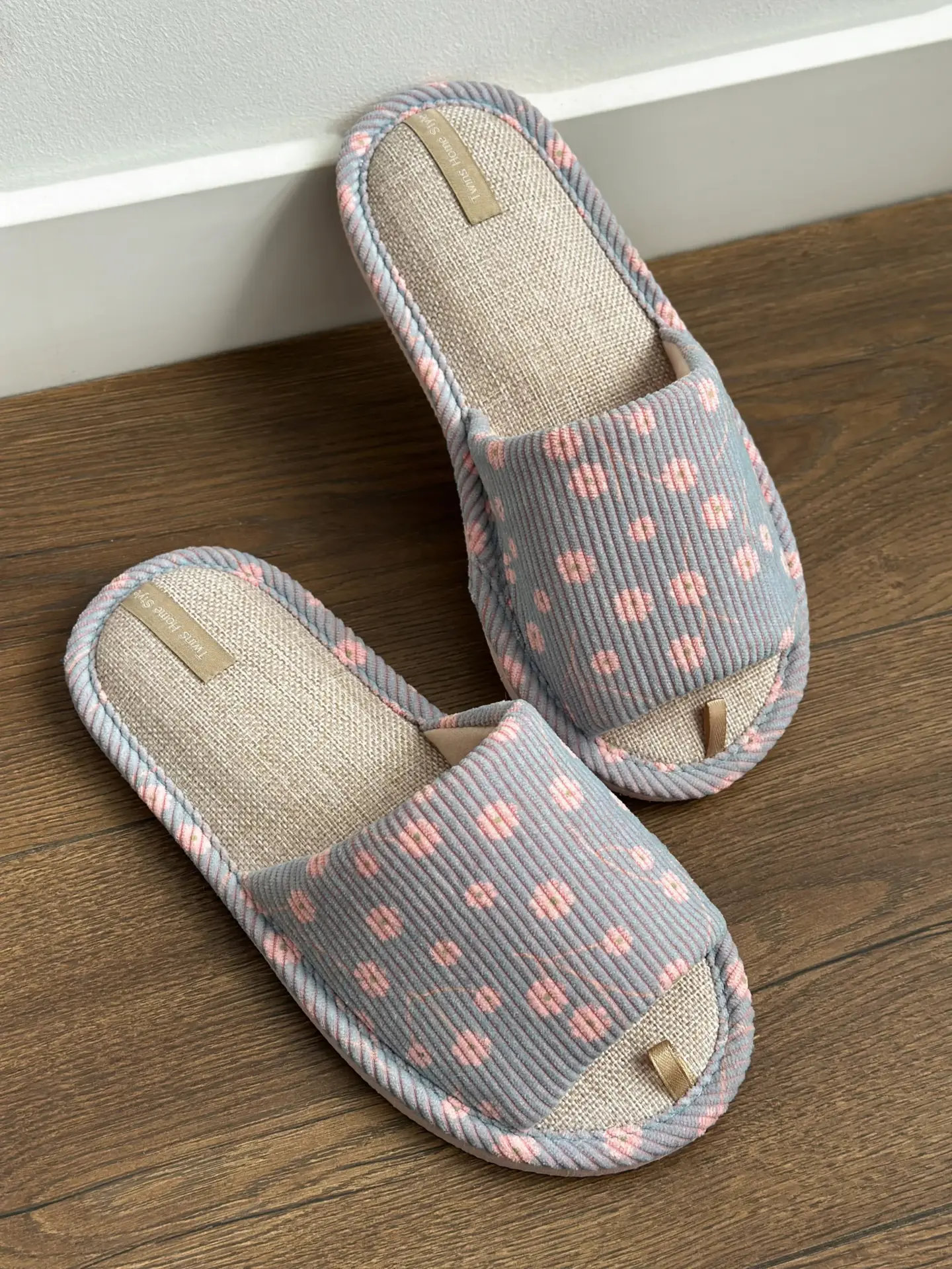 Капці домашні жіночі Twins HS-VL Spring вельвет р.36/37 блакитні фото 10