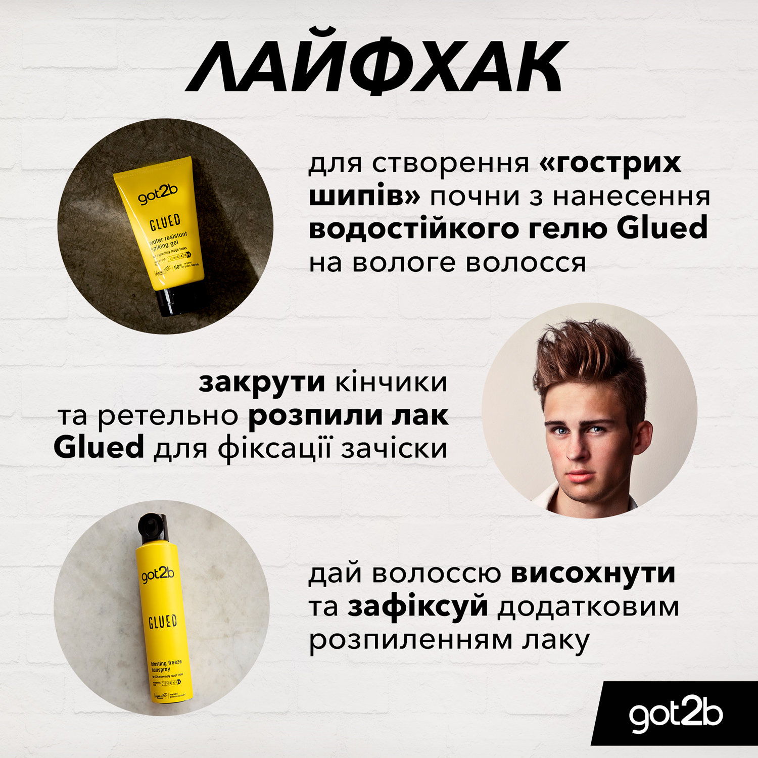 Лак для волос Got2b Glued Mini Фиксация 6, 100 мл фото 1