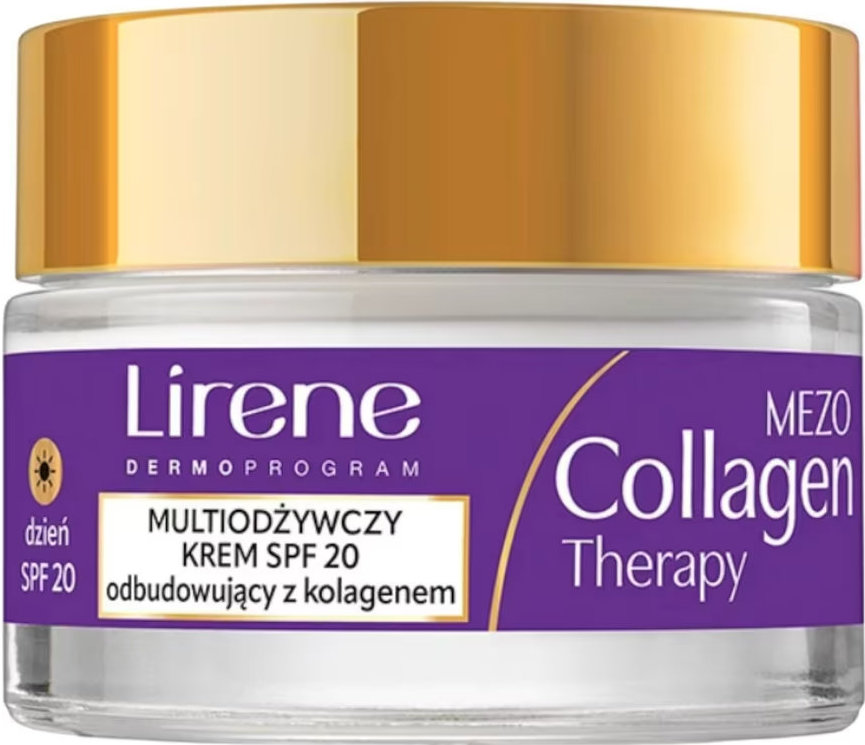 Крем для обличчя Lirene Mezo Collagen Therapy 70+ SPF 20 мультиживильний 50мл 1