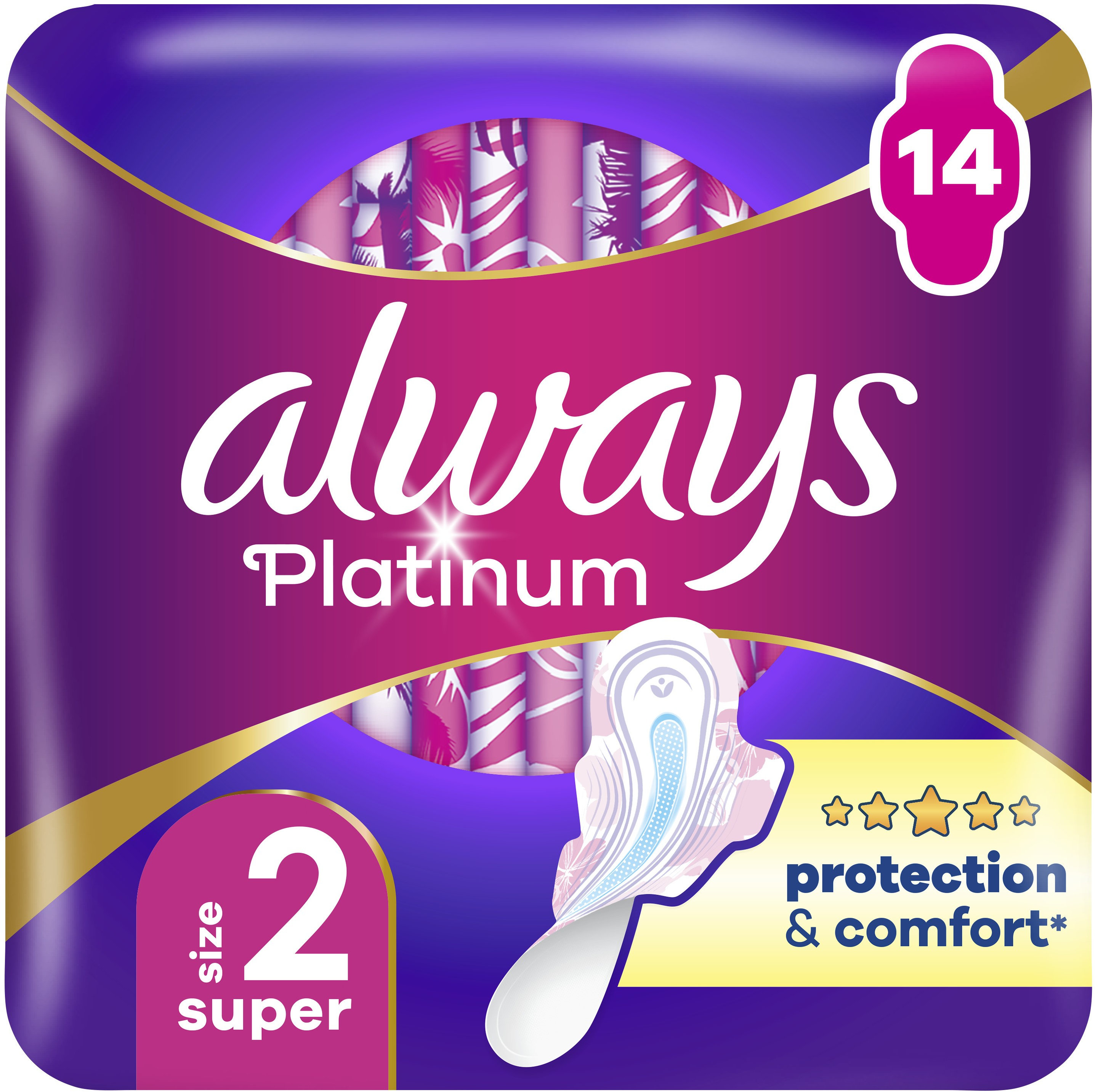 Гигиенические прокладки Always Platinum Super (Размер 2) 14 шт.