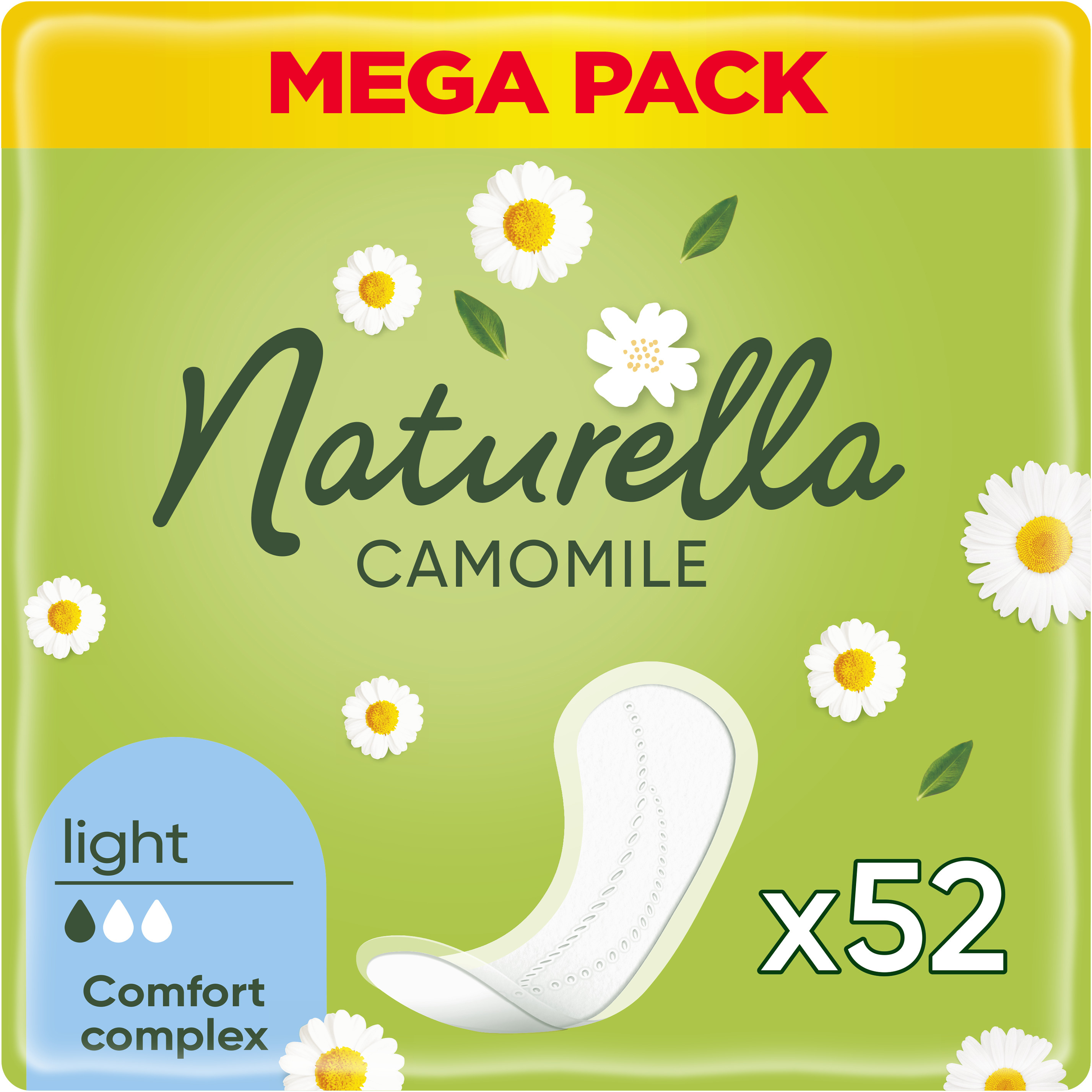 Прокладки щоденні Naturella Camomile Light 52 шт.